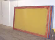 A clean 4' x 8' screen with no emulsion on it